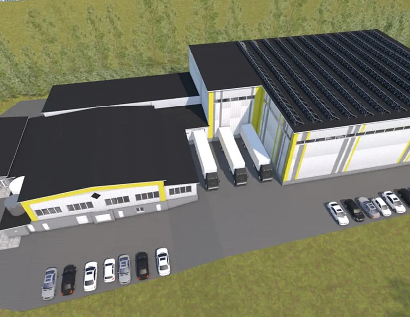 Zakład produkcyjny — wizualizacja projektu